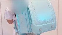 【画像】水色のランドセルに似合う、手作り服