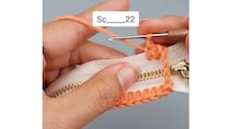ファスナーに直接、毛糸を編みこんでいくと……　初心者向けの“かぎ針編み作品”が760万再生「これならできるかも」「うっとりする」【海外編み物記事3選】