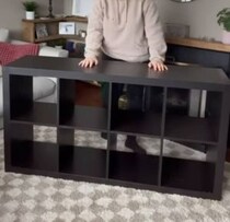 IKEAのド定番シェルフ「カラックス」→大胆にリメイクしたら……　「価値が1000倍上がった」驚きの仕上がりに反響【海外】