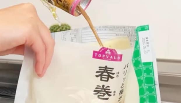 春巻きの皮をカフェオレに浸すだけで……驚きのアイデアレシピが1000万表示超え「簡単なのに美味しそう」「これは斬新」