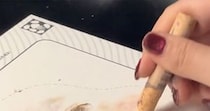 東京藝大生の彼女が、お絵かきコーナーで描いたのは……「子ども泣くって」　彼氏困惑の“本気の作品”が240万再生「こんな表現できるの!?」