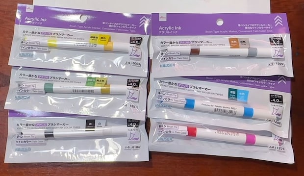 ダイソーで1本110円の“アクリルマーカー”→塗ってみたら…… 「これは買おう」「素敵です」「集めたくなりますね」