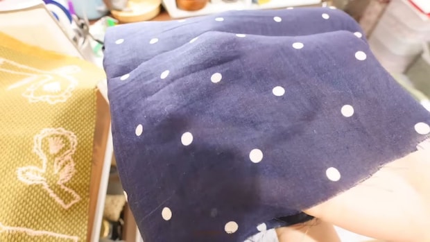 1メートルの余り布→切って縫うだけで……　春夏にぴったりな“おしゃれアイテム”に「ステキです」「すばらしいですね！」