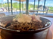 「熱い日に食べたい蕎麦」　福井の最注目スポット・道の駅蓮如の里あわらで食べるおろし蕎麦が完璧すぎる 「大根おろしの爽快感に感服」「肉厚な焼き鯖寿司と一緒に食べたい」
