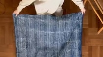 2枚の布を「切らずに手縫い」するだけで……　130万再生の“豪華な完成品”に「最高です」「これならできそう」