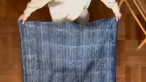 【画像】2枚の布を切らずに作るドレス