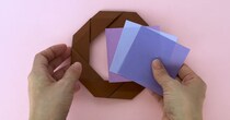 カラフルな折り紙をパタパタ折っていくと……　簡単かわいい“梅雨のインテリア”が完成！