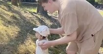 1歳娘の“初めての一歩”に挑戦したら……　英国人パパの“リアクション”が110万再生　「泣きながら笑ってしまったw」「尊い」