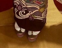 【画像】母から受け継いだ振袖（全身を見る）
