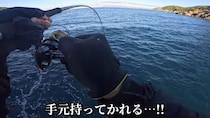 堤防の足元に“牡蠣”を落としたら→「バケモンきたんだけど」　目を疑う“衝撃のビジュアル”に「笑うしかないよねw」「完全にヌシやろ」