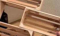 【画像】木工ボンドで貼るだけで……