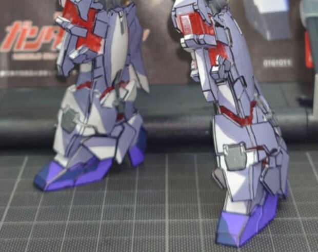 ガンプラを“アニメ風塗装”すると……「これ本当に立体物？」　脳がバグる作品に反響