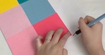 100均の“画用紙とシールフェルト”を組み合わせるだけで……　「素敵なアイデア」まさかの完成品に「めっちゃ可愛い」