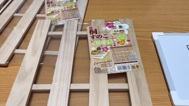 100均のスノコをDIY、家具を作ると…… 高見えする驚きの完成品に「100均には見えない」「作ってみます!」