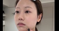 「重森さと美ちゃんみたい」すっぴん女性がメイクをすると……　「まてまてまて」　まさかの変化が「どタイプすぎて」「やばい！」と32万再生