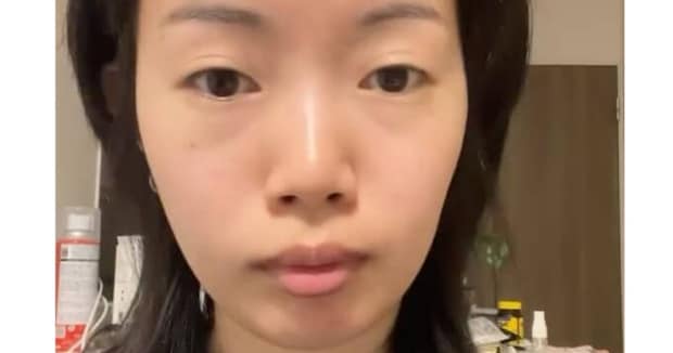 前髪をクリップで留めた“すっぴん部屋着女子”→本気メイクをしたら……「ガチでえぐい」 別人級の仕上がりに「綺麗すぎて無理」「神ですか?」