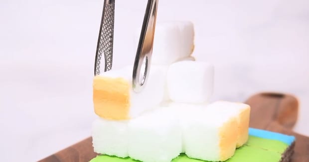 ウエハースの上に角砂糖を並べていくと…… 信じられない光景に「食べられません!」「愛を感じます!」