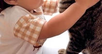 生まれたときから一緒だった猫と赤ちゃん→2年後……　涙が出る現在の姿に「本当に切ない」「ホッコリしました」