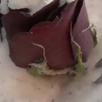 【画像】バラ1輪そのままの耳飾り