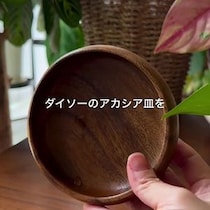 ダイソーで220円の“アカシア皿”、目からウロコの使い方でこうなる→「おしゃれで素敵！」「発想がすごい」「参考にさせて」