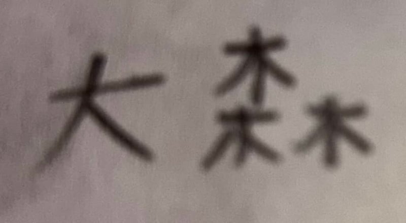 6歳娘「ミセスおおもりさんの漢字書くから目つむって」→ママが目を開けると…… 「ちがーーーう」腰を抜かした光景に「ある意味正解」