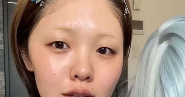 すっぴん姿の一重女子→「HANA」の人気メンバー風メイクに挑戦したら…… 驚きの大変身に「やば」「まじで2次元の美少女」