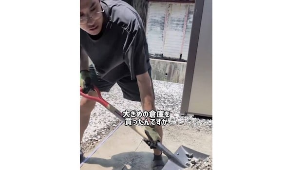 日曜大工が得意な夫→自宅庭に作ったのは……「ちょ!?」　目を見張る完成品に「神を超えてます」「頼りになる」