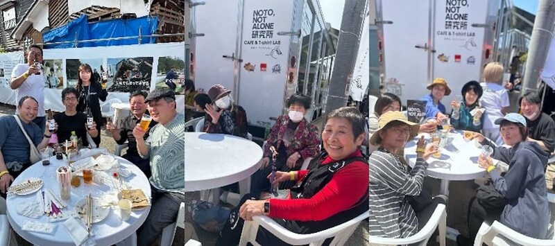 SAKEBEER NOTO 2024でお酒を楽しむ大勢の参加者