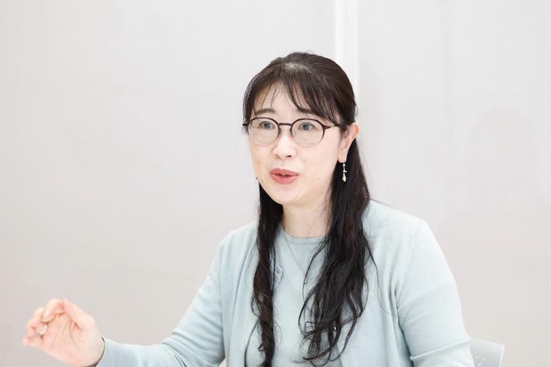 インタビューに応じる林さん