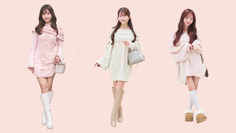 デート服っぽい特別感で彼を沼らせる♡ 冬モテの王道「ニットワンピ」コーデ3選