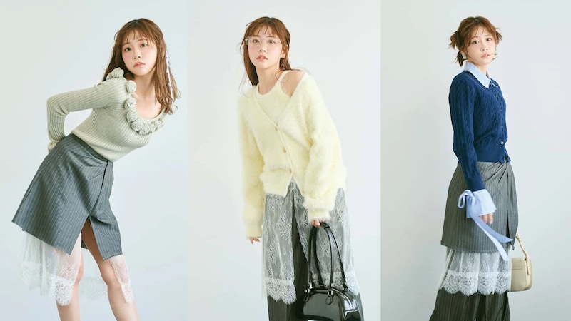 今季らしさが手に入る♡ スーツライクな「スカートパンツ」着回し術3選