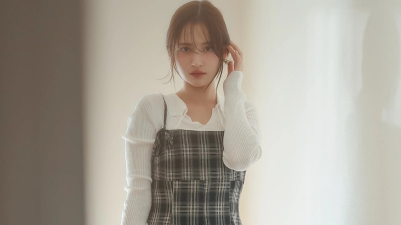 韓国っぽワンピで好印象♡ グループ飲みで映える「チェック柄ワンピコーデ」