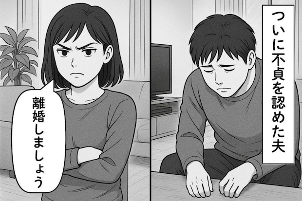 「…やっすい言葉」慰謝料を支払えず反省を口にする不倫夫に、妻が繰り出す容赦ない一撃