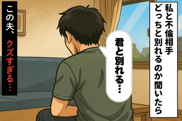 夫「不倫相手を選ぶ」身勝手な”返答”に絶句！裏切りのすべてを知り「私が出した結論」