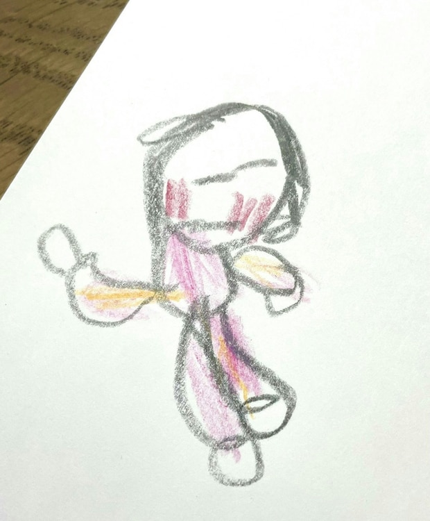 息子作「優しいママ」→もう1枚描いた「怒っているママ」描き分け力に1000いいね「迫力に草」