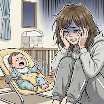 自己嫌悪で押しつぶされそうな夜→夫の「逆ギレ」がトドメを刺す。育児疲れママの悲鳴