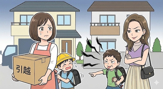 【隣人トラブル】隣人ガチャ大外れ。子供の悲鳴を無視できず、引っ越しを決断