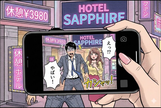 ラブホテル後の2人に「慰謝料請求します」→動画回した姉妹の【完全勝利】|夫とラウンジ嬢の嘘つき不倫