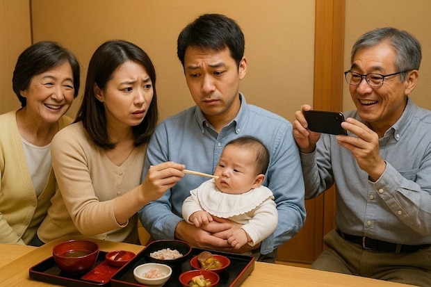 【後悔】お食い初めの“しきたり”守れず→涙する投稿に反響「義両親を呼んだだけ立派」「大丈夫！」