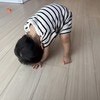 「かわいすぎる」1歳の息子の最近のマイブーム“くまケツポーズ”→後ろからの絶景に7千いいね