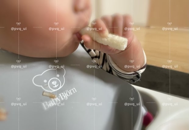 ストローを覚えた生後9か月の赤ちゃん→得意げな口元に2000いいね「めちゃくちゃかわいい」