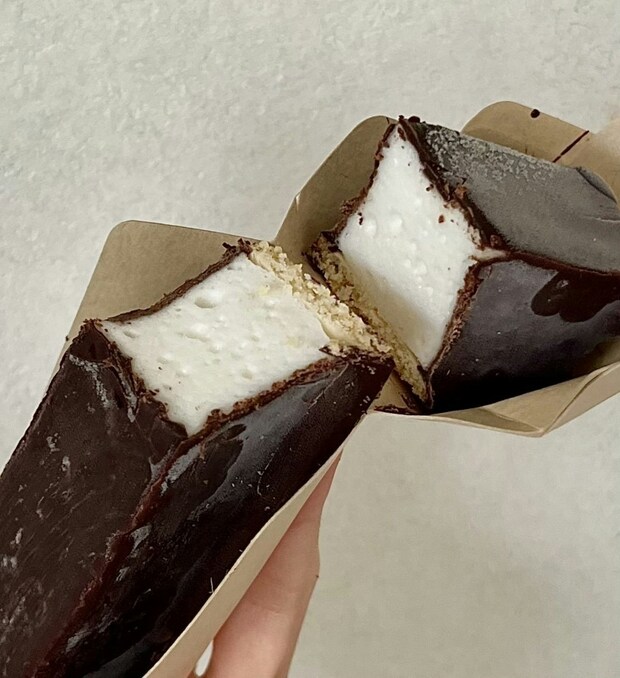 モチシュワ～！【ローソン】で話題のチョコマシュマロ→凍らせた結果に5300いいね「食べたい」「探す」