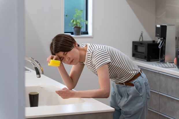 夕飯　女性　疲れ