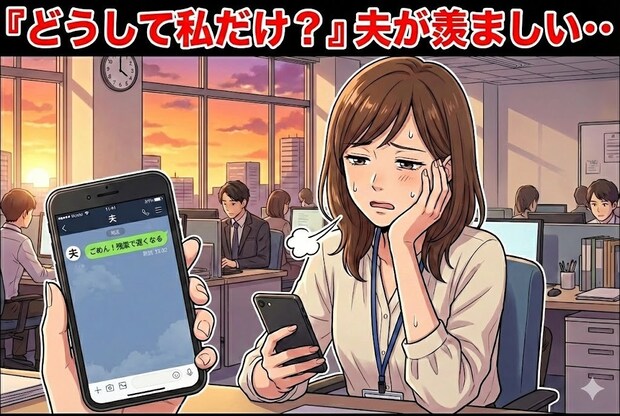 「LINE一本で残業できる夫」が羨ましい。仕事・育児・家事に追われ、息が詰まる妻の叫び