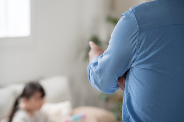 父　叱る　子ども　