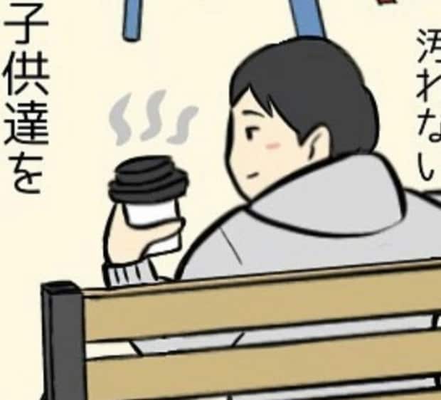 育児パパが描く【公園遊びの理想と現実】→共感の嵐で5千いいね「記憶の蓋が開いた」「帰りの車は爆睡」