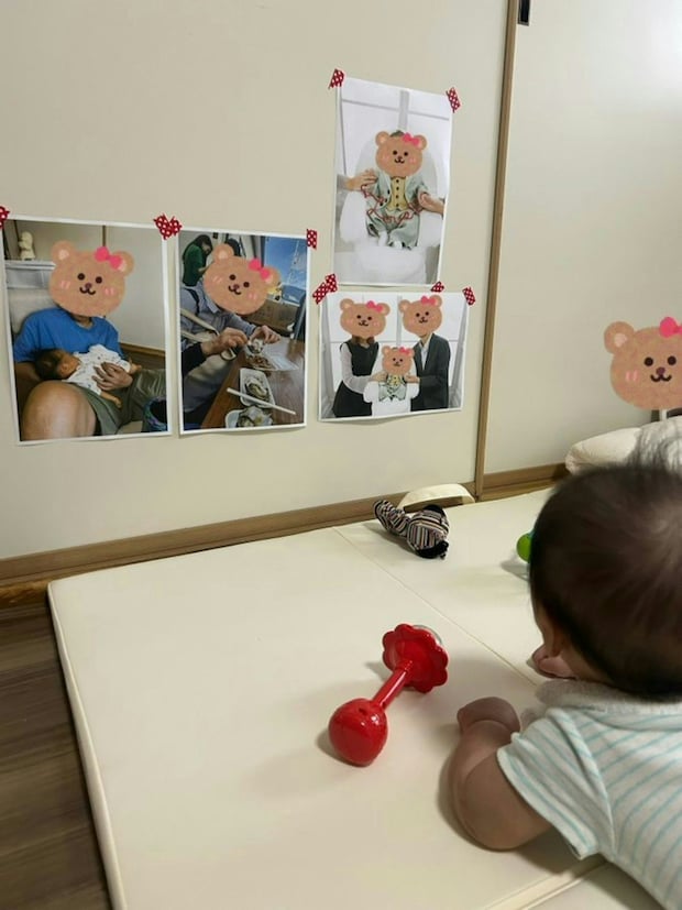 帰省時の【人見知り対策】→ ママ作“刷り込み作戦”に6千いいね「この手があったか」「結果気になる」