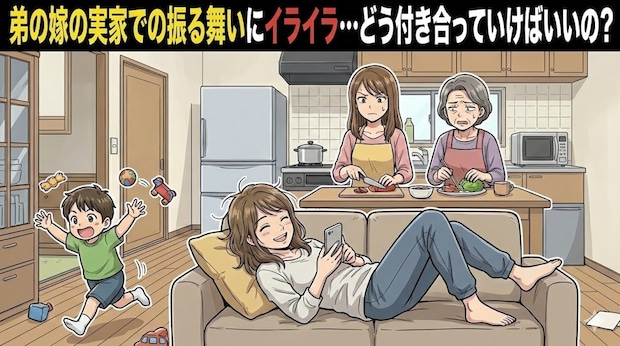 義実家で「何もしない弟の嫁」。要求だけは一人前な彼女とどう付き合う？