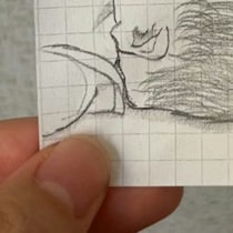 「あまりに愛…」お昼寝中のわが子を母がスケッチ→【世界一かわいい絵】に1.1万いいね「尊すぎ」