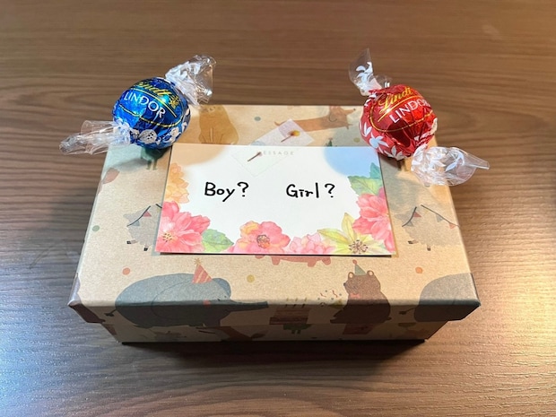 人気チョコで【ジェンダーリビール】→わくわくする発表方法に4千いいね「真似しようかな」「かわいい」